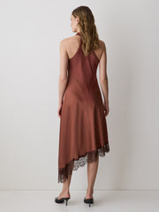 RW&CO Sleeveless Cowl-Neck Dress with Asymmetrical Hem