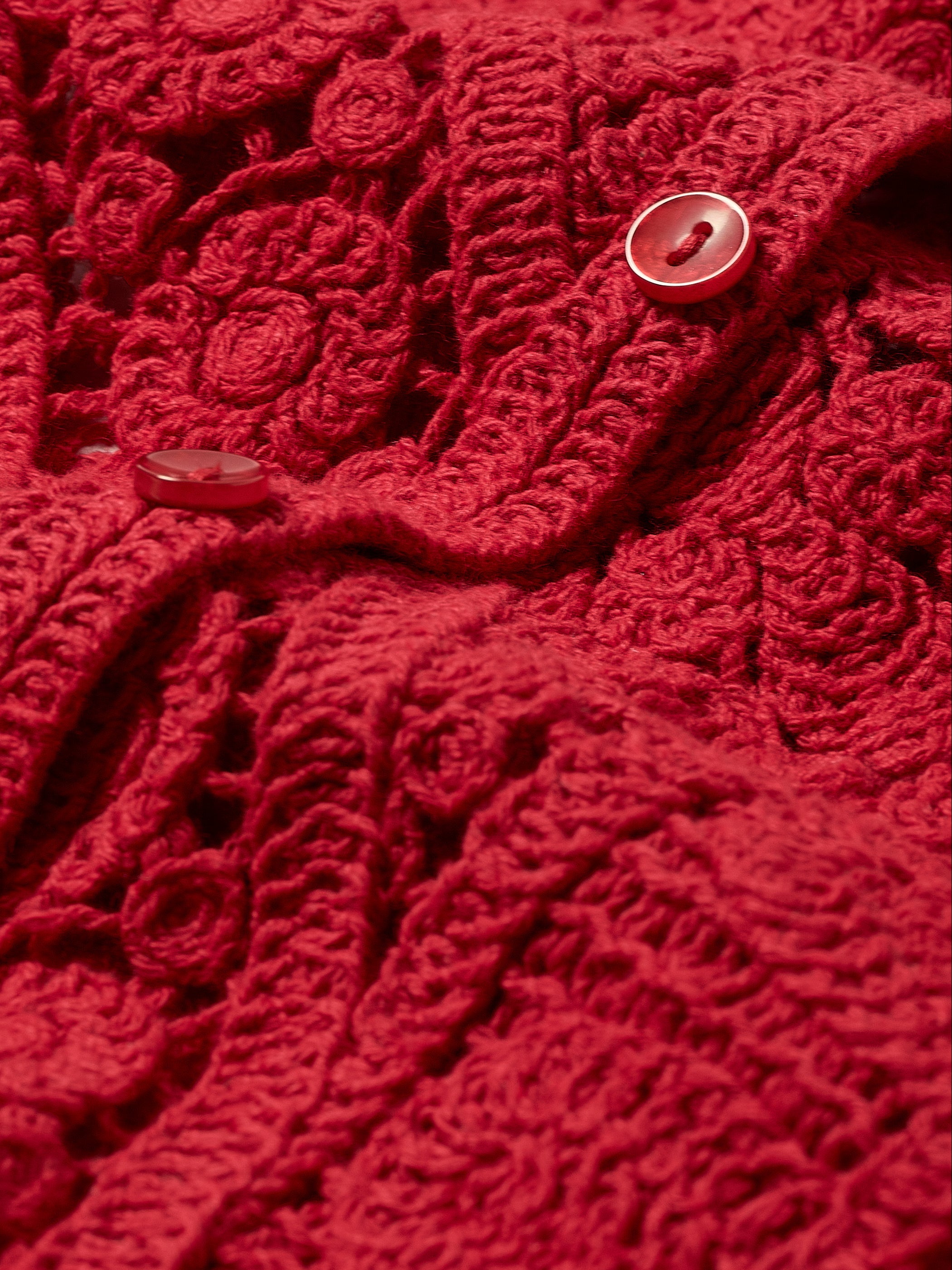 RW&CO Buttoned-Down Crochet Tank Top