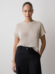 RW&CO Extended-Sleeve Crew-Neck Relaxed-Fit Top