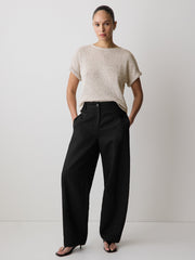 RW&CO Extended-Sleeve Crew-Neck Relaxed-Fit Top