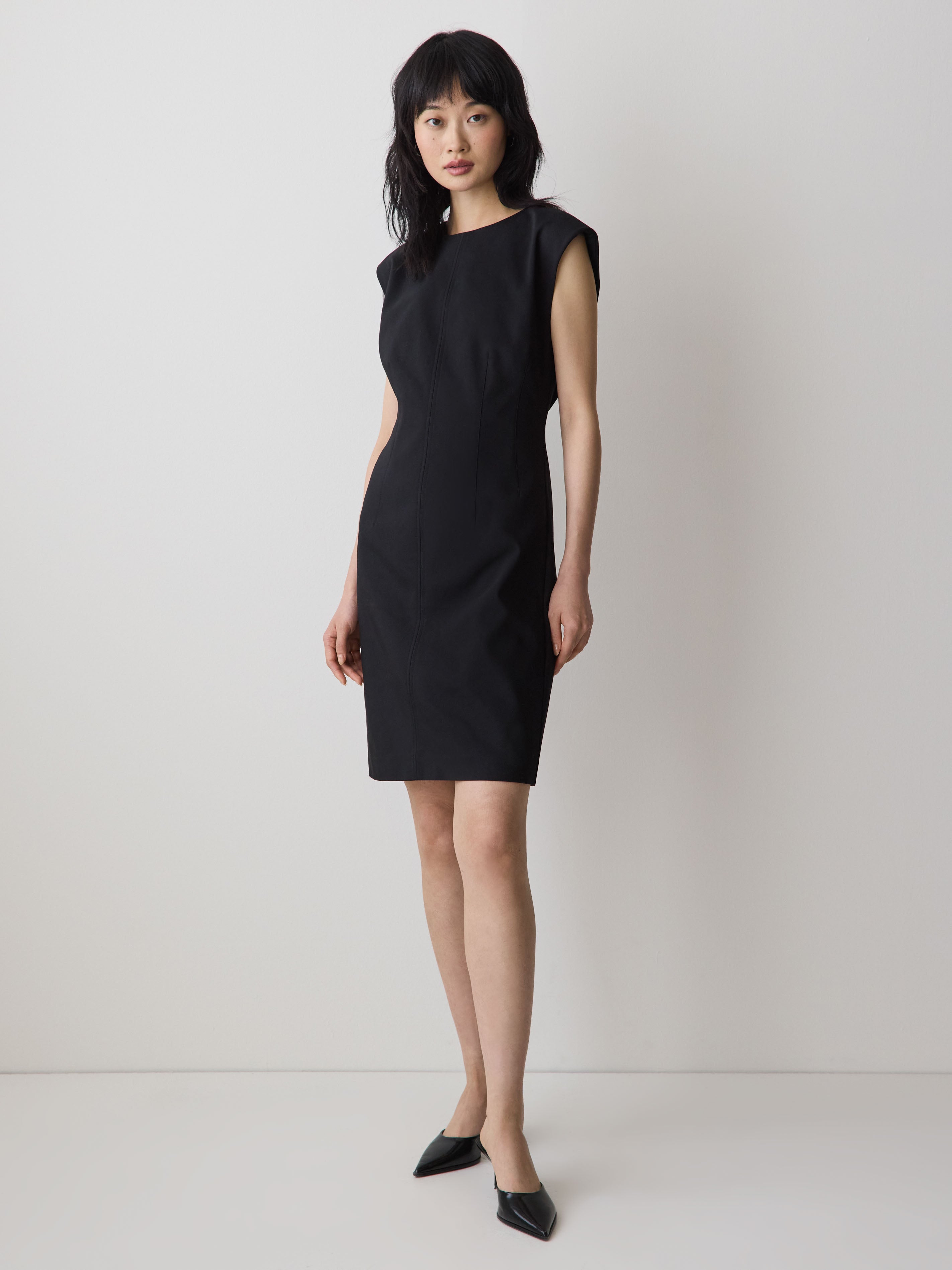 RW&CO Sleeveless Crew-Neck Mini Dress