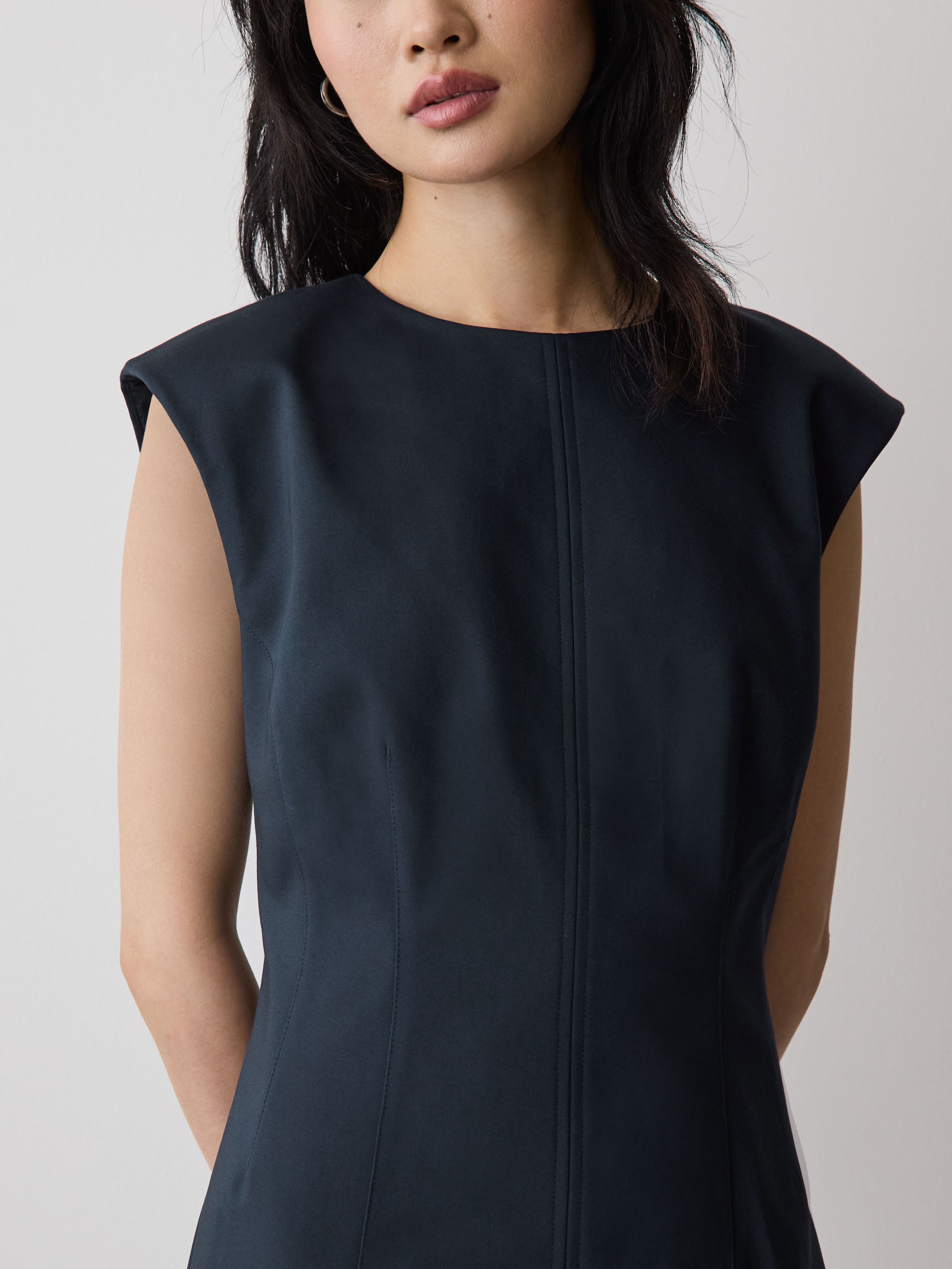 RW&CO Sleeveless Crew-Neck Mini Dress