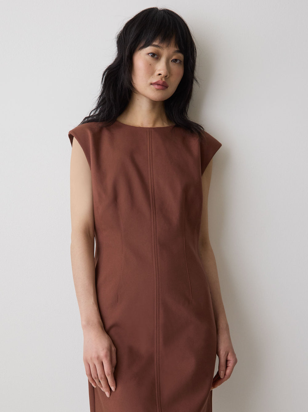 RW&CO Sleeveless Crew-Neck Mini Dress
