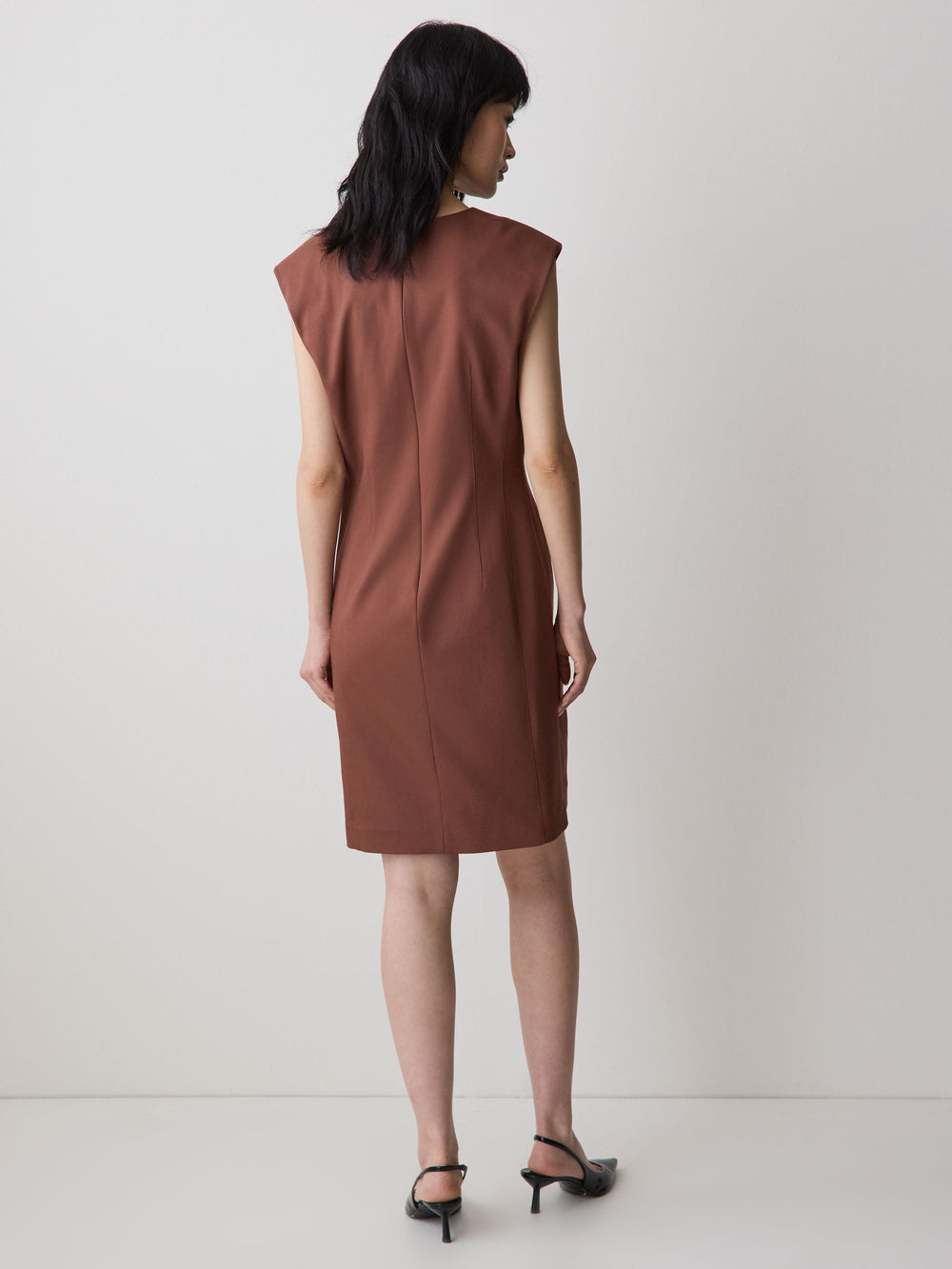 RW&CO Sleeveless Crew-Neck Mini Dress
