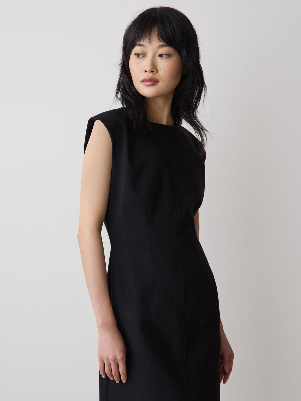 RW&CO Sleeveless Crew-Neck Mini Dress