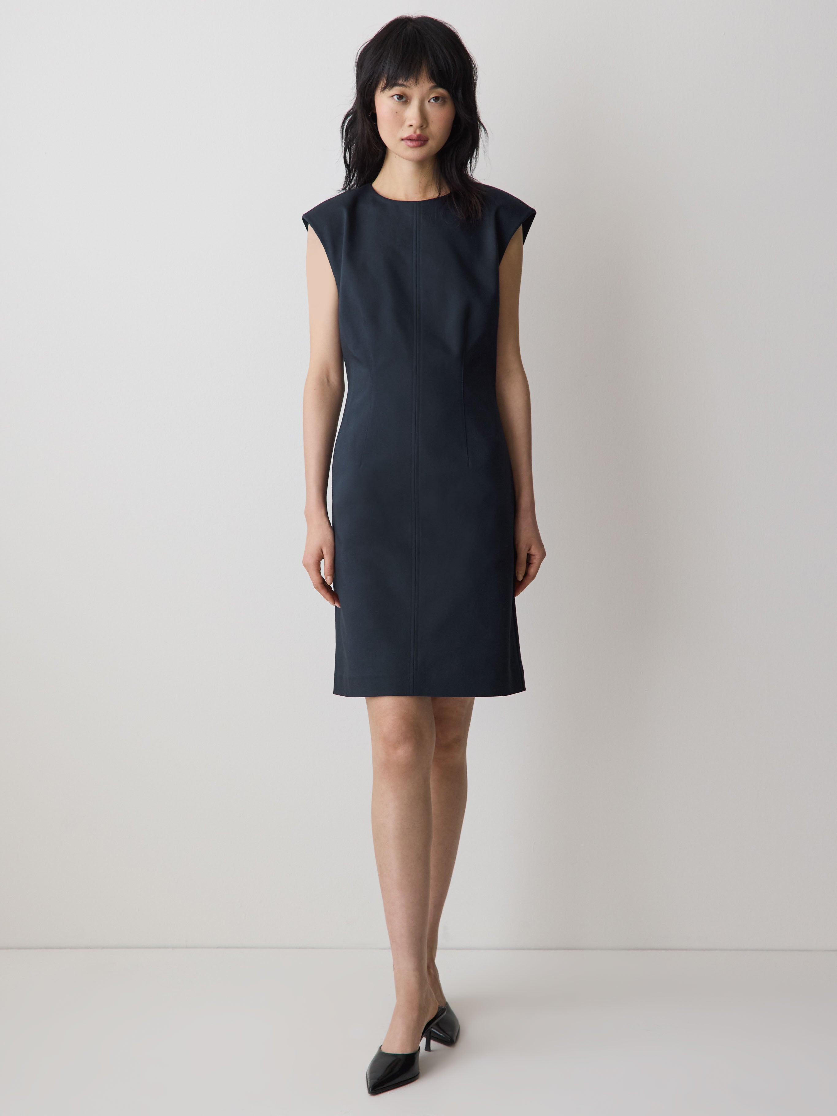 RW&CO Sleeveless Crew-Neck Mini Dress