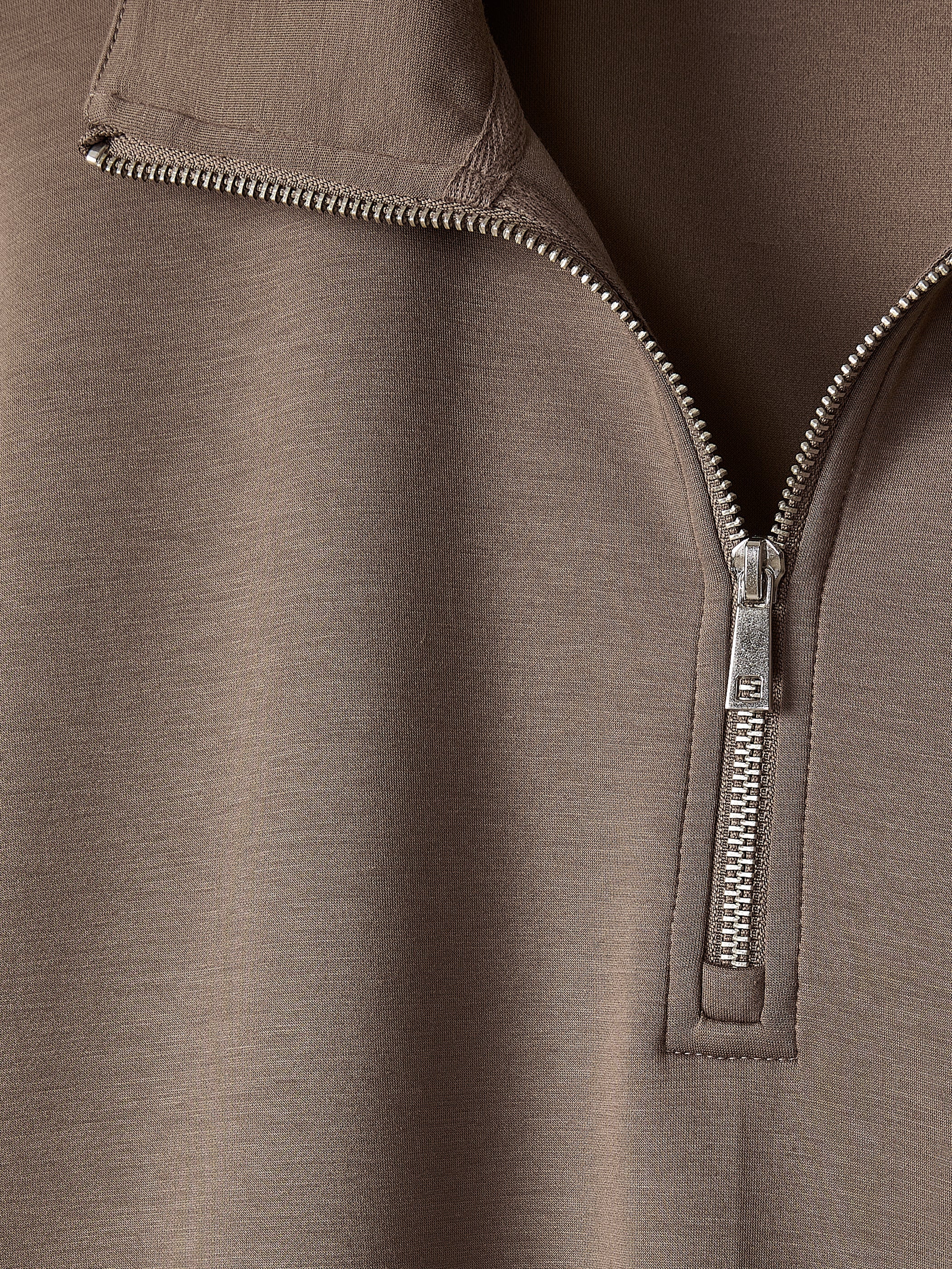 RW&CO Half-Zip Mock-Neck Top