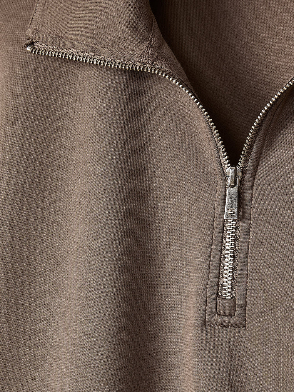 RW&CO Half-Zip Mock-Neck Top