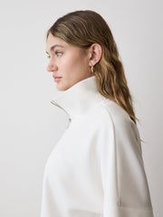 RW&CO Half-Zip Mock-Neck Top