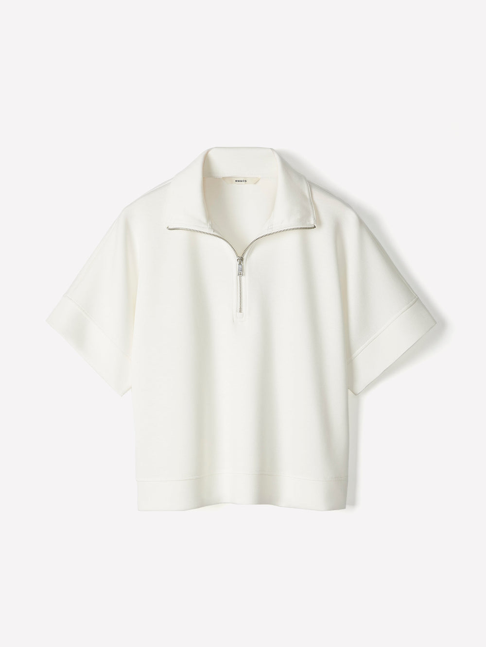 RW&CO Half-Zip Mock-Neck Top