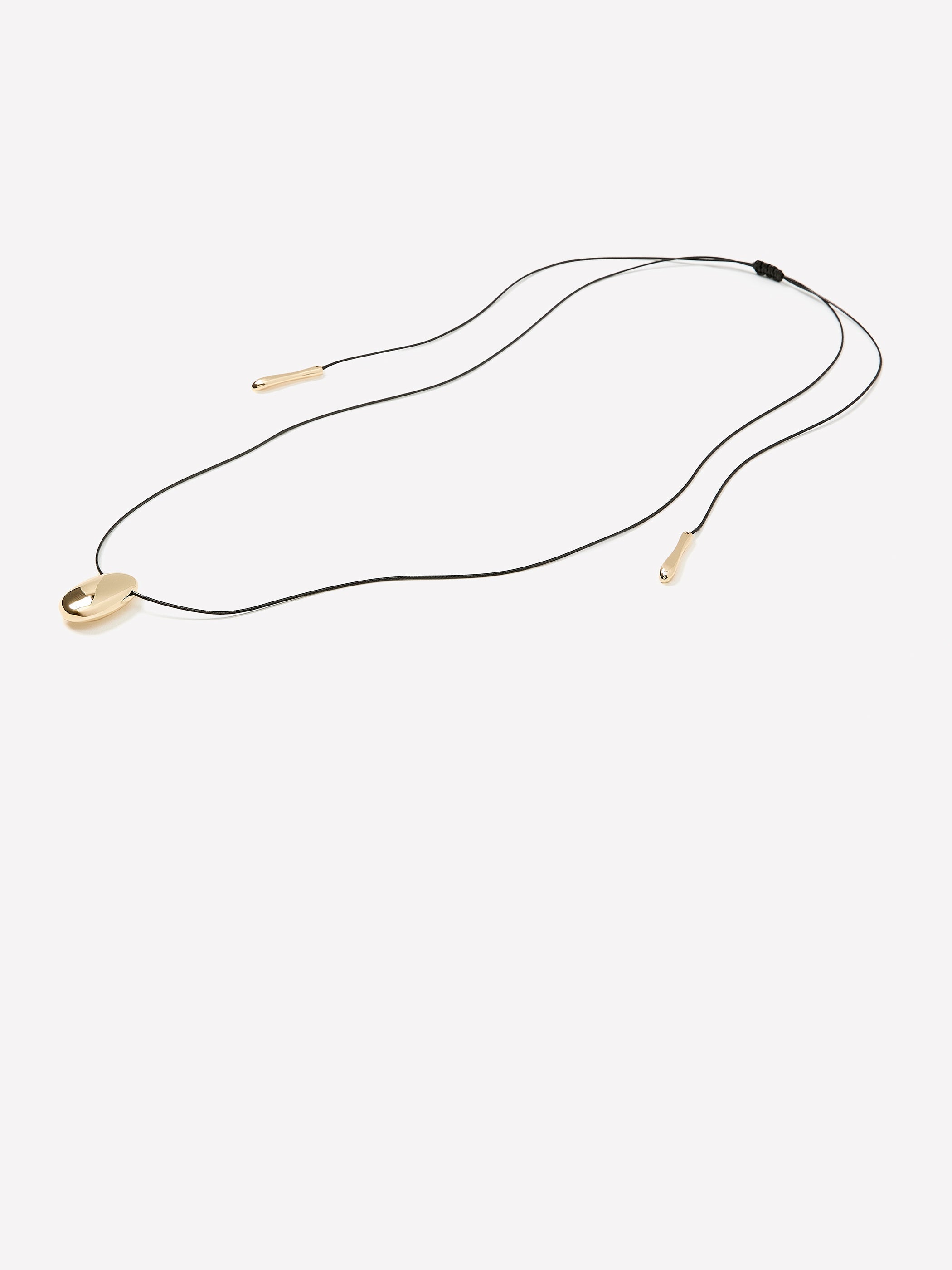 RW&CO Cord Necklace with Organic Pendant