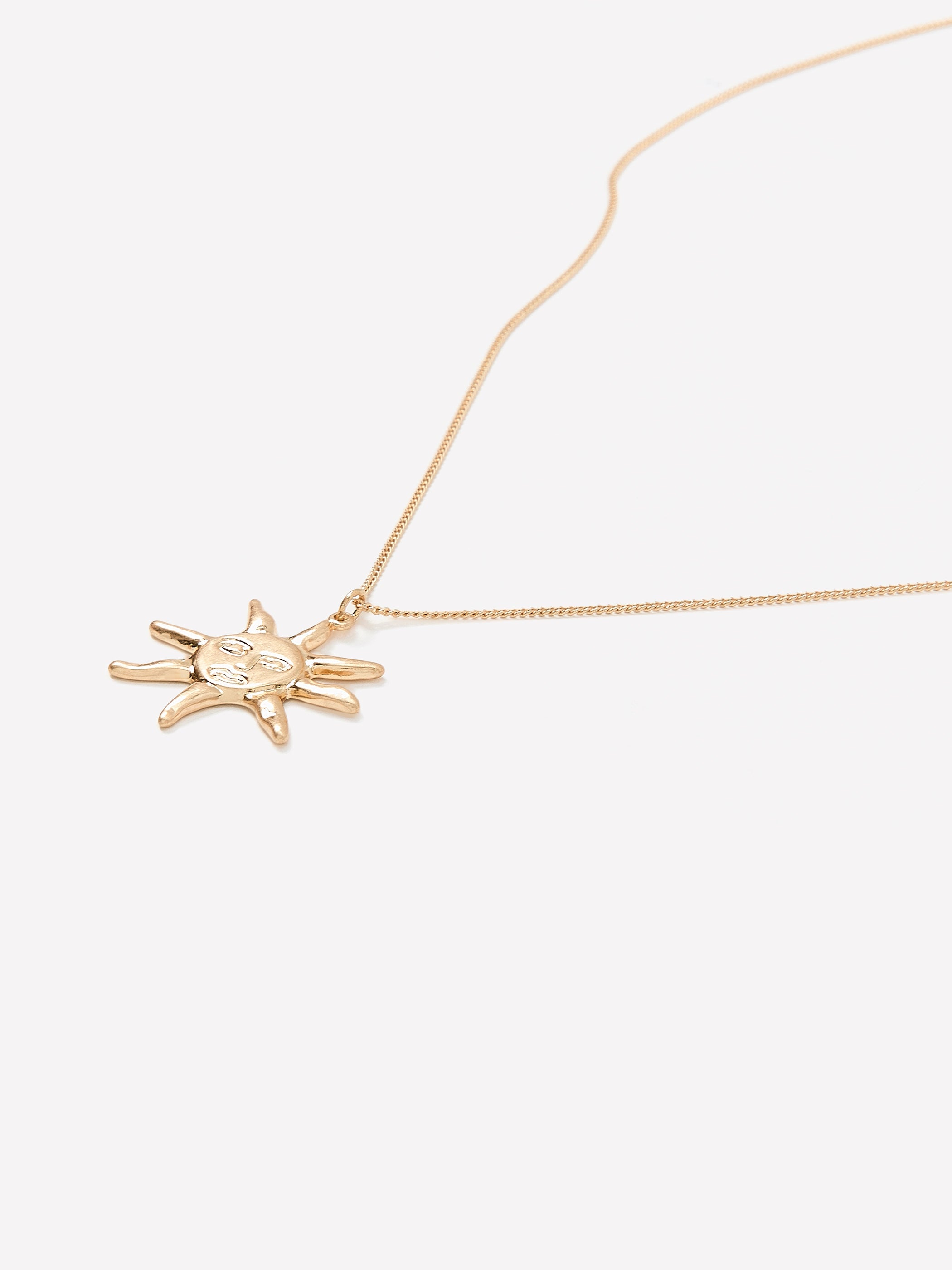 RW&CO Long Necklace with Sun Pendant