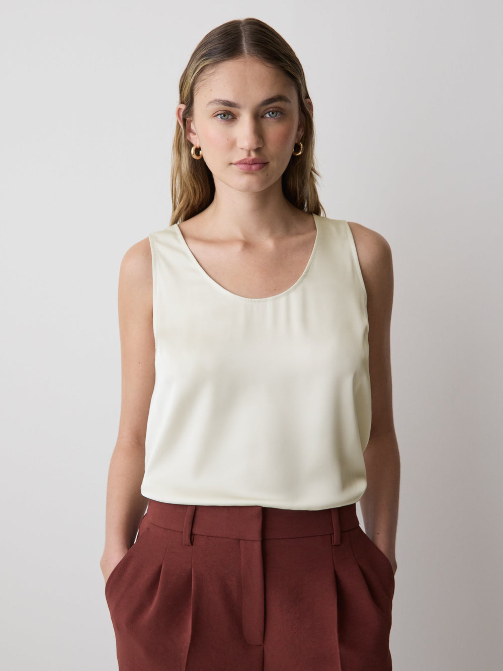RW&CO U-Neck Satin Cami