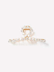RW&CO Metal Hair Gripper with Pearls