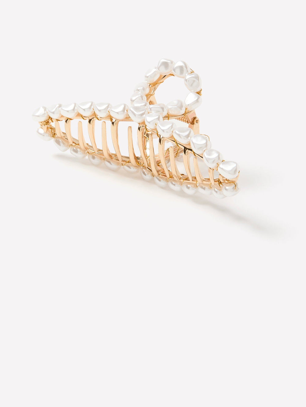 RW&CO Metal Hair Gripper with Pearls