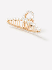 RW&CO Metal Hair Gripper with Pearls