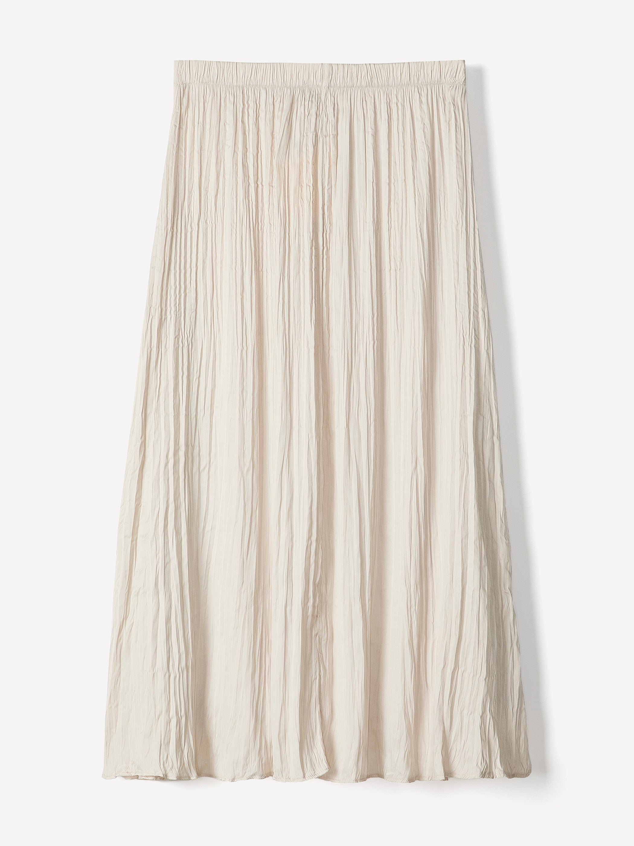 RW&CO Satin High-Waisted Flare Midi Skirt
