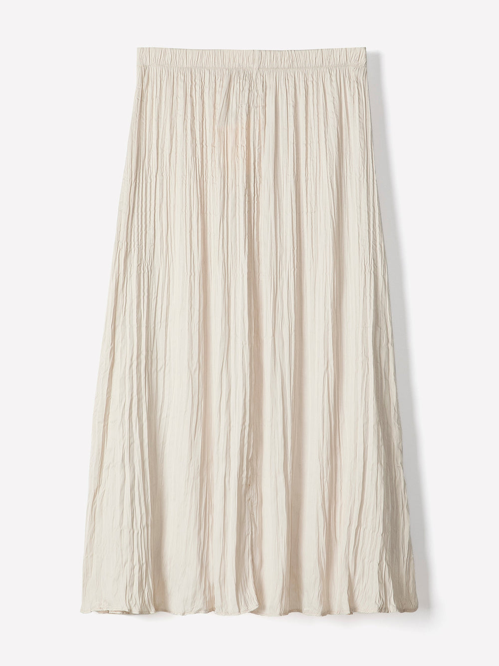 RW&CO Satin High-Waisted Flare Midi Skirt
