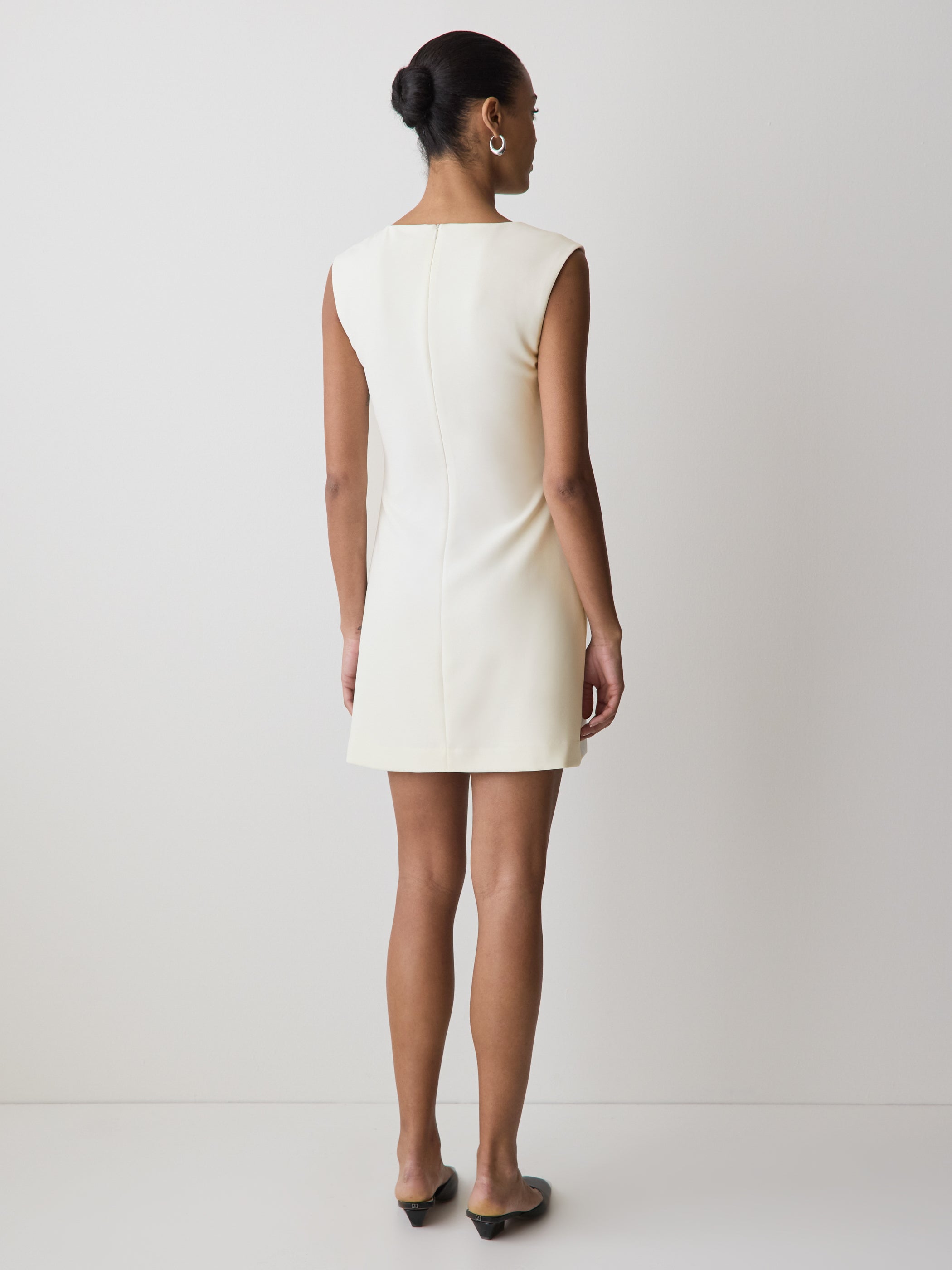 RW&CO Sleeveless Crew-Neck Mini Dress