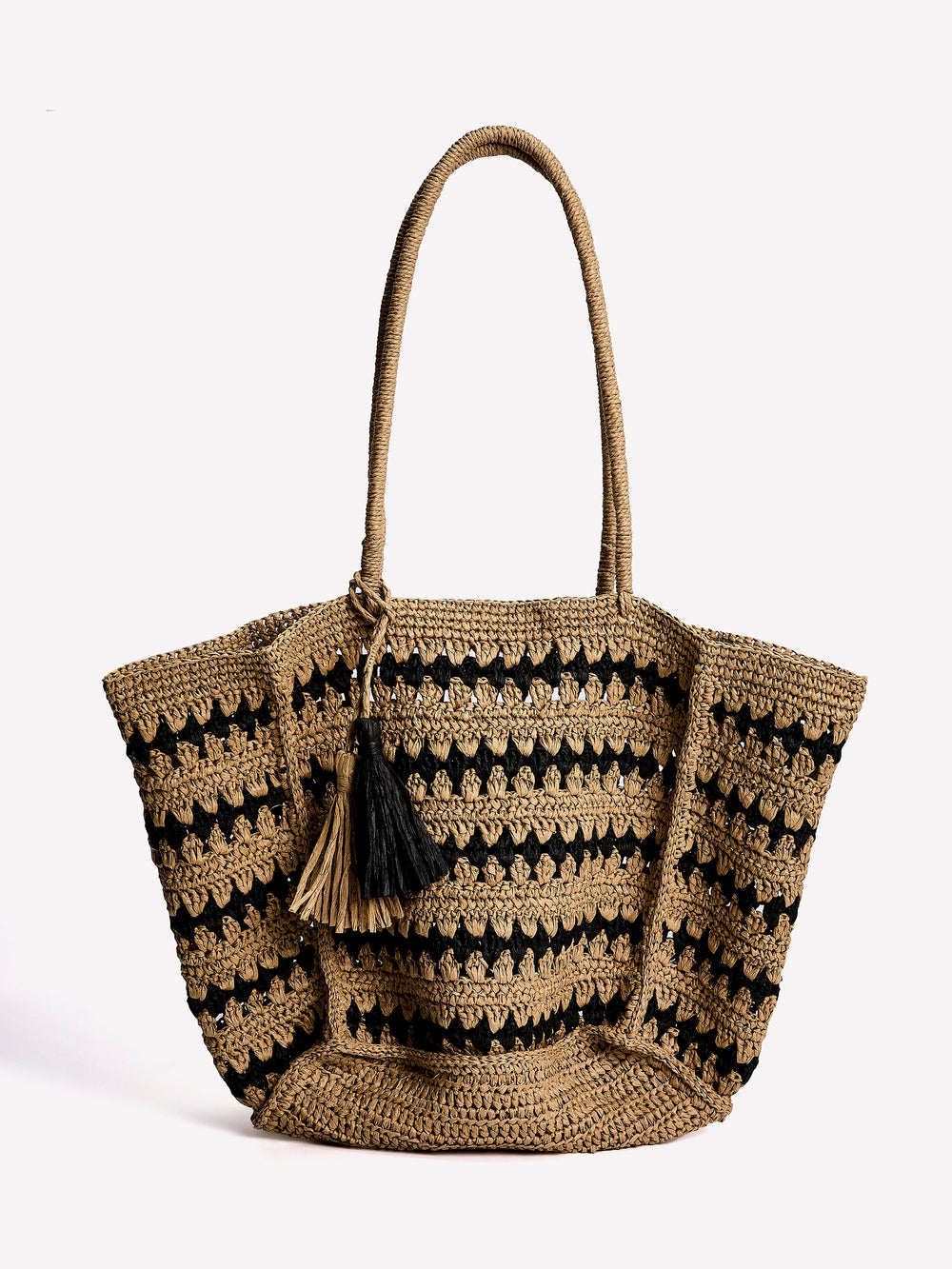 RW&CO Raffia Tote Bag